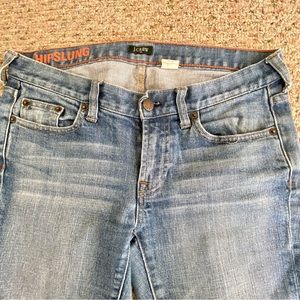 J. Crew Hipslung Cropped Flare Denim | 28
